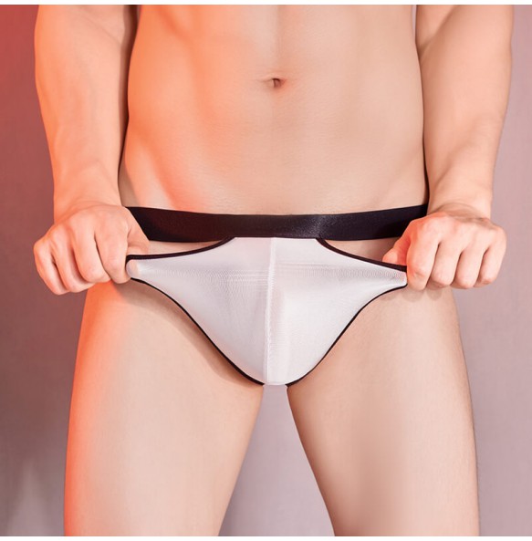 Feeetmoi - Men's Hollow-Out Buttocks Underwear (White)